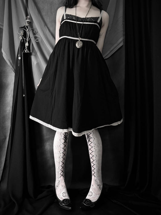Sylph Babydoll Dress - MIDNIGHT FAE