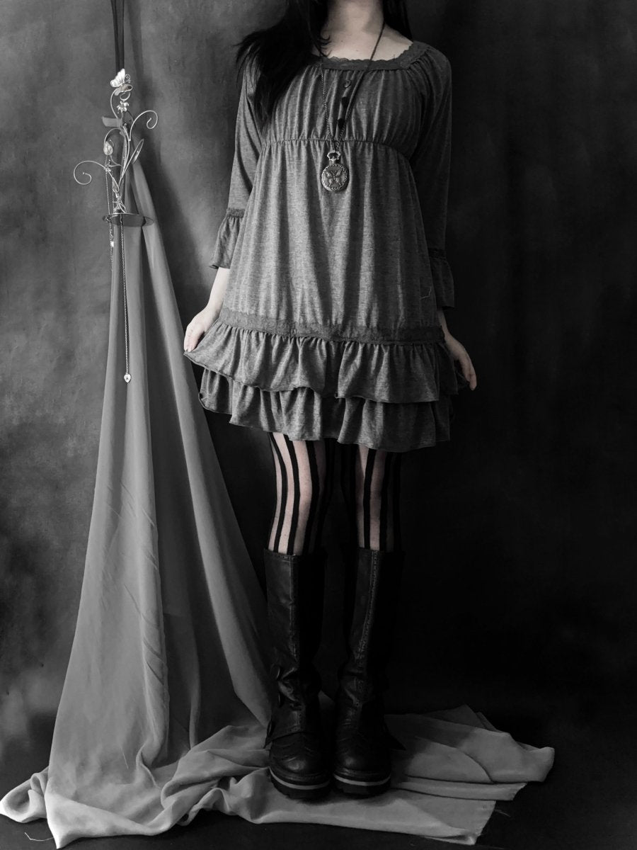 Theoria Babydoll Dress - MIDNIGHT FAE