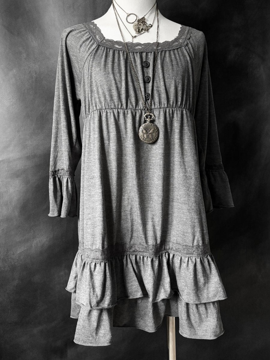Theoria Babydoll Dress - MIDNIGHT FAE