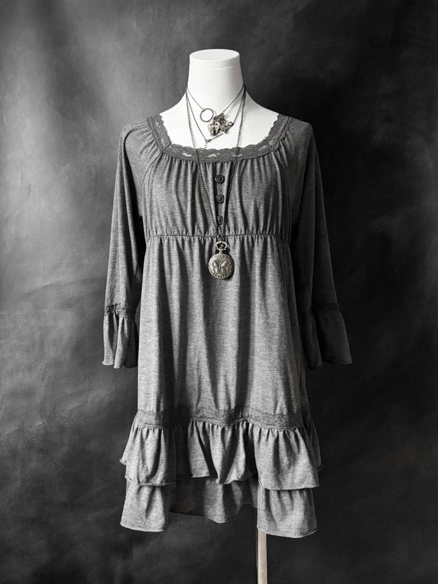 Theoria Babydoll Dress - MIDNIGHT FAE