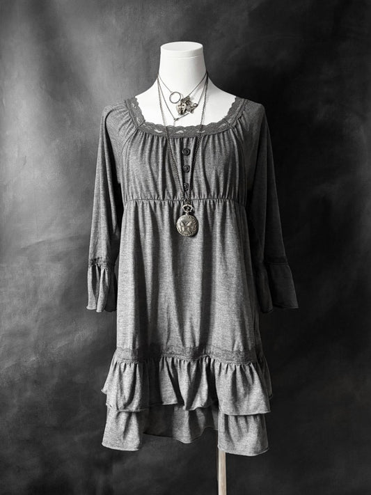 Theoria Babydoll Dress - MIDNIGHT FAE