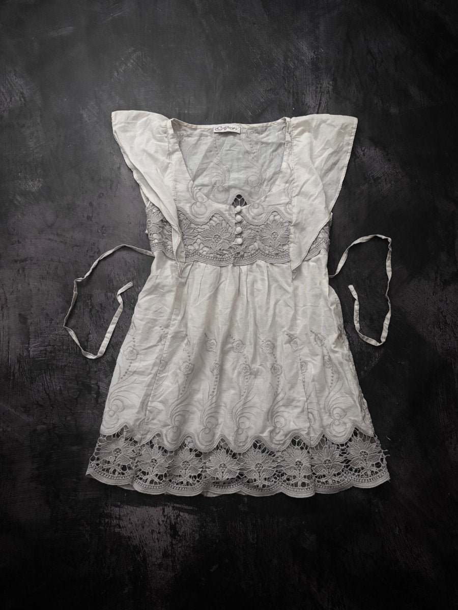 Thistle Babydoll Blouse - MIDNIGHT FAE