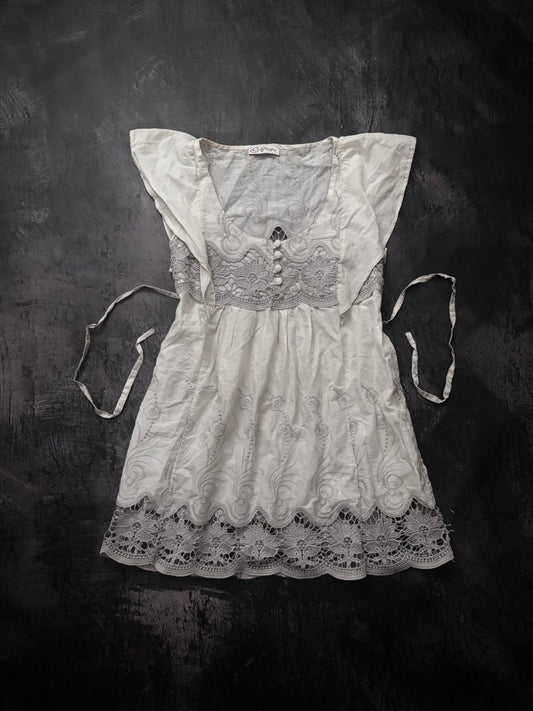 Thistle Babydoll Blouse - MIDNIGHT FAE