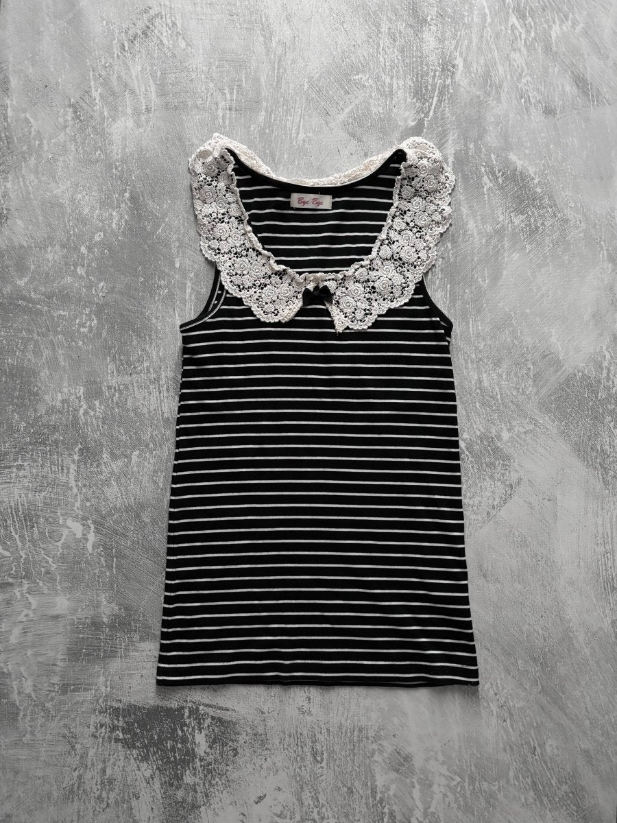 Trinket Collared Top - MIDNIGHT FAE