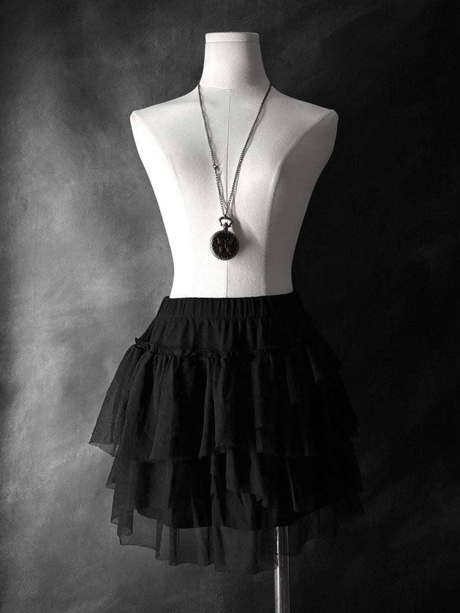 Tulle Mini Skirt - MIDNIGHT FAE