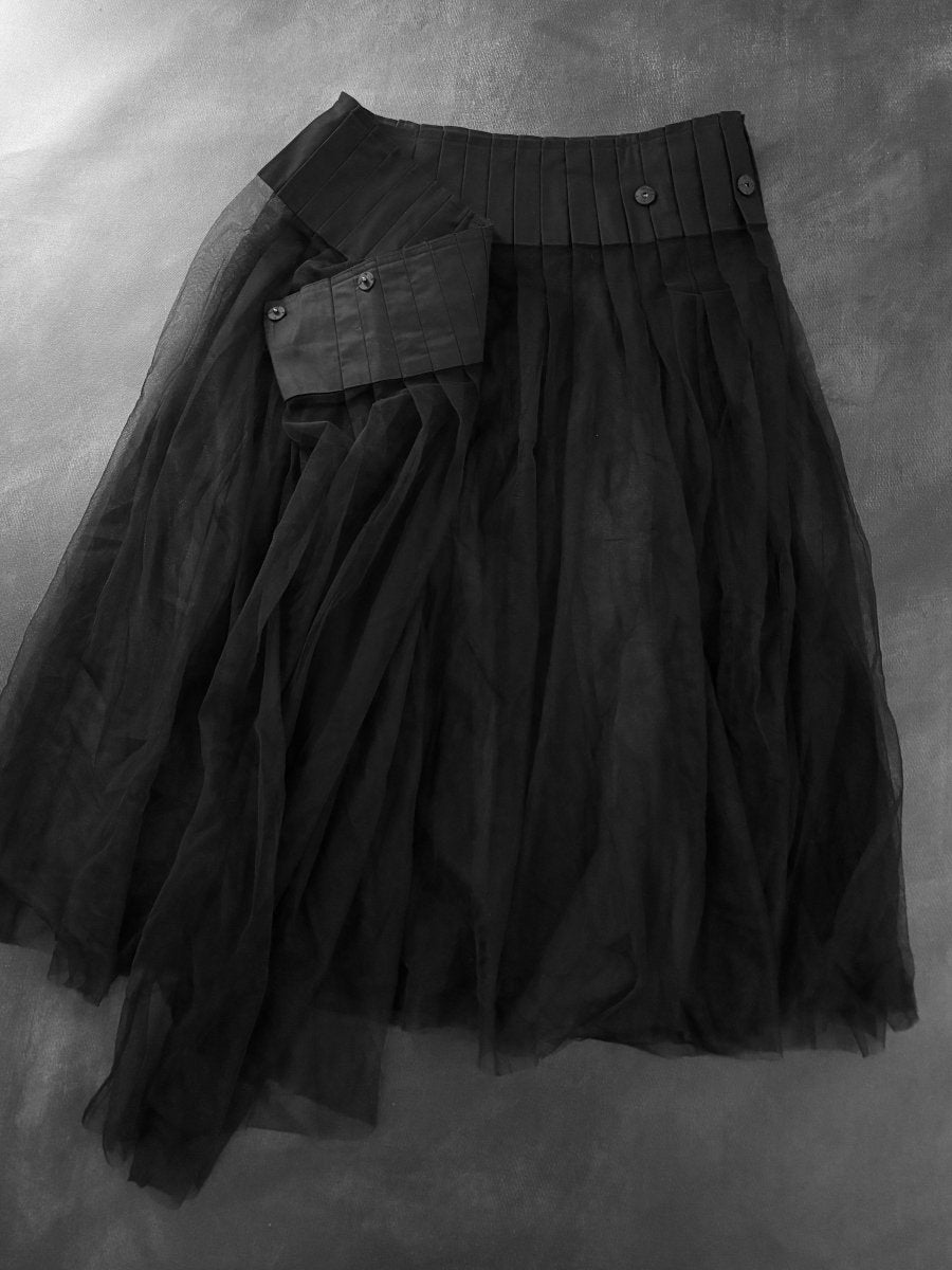 Veil Sheer Skirt - MIDNIGHT FAE
