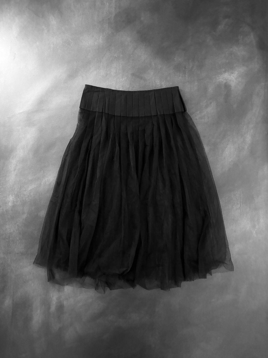 Veil Sheer Skirt - MIDNIGHT FAE