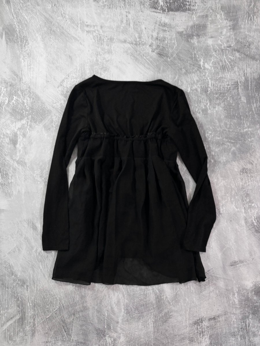 Vest Long Sleeve Top - MIDNIGHT FAE