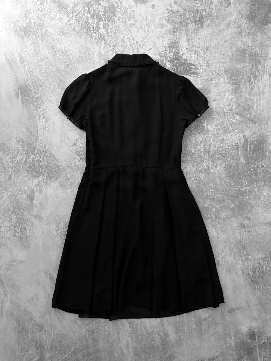 Vestige Button-Up Dress - MIDNIGHT FAE