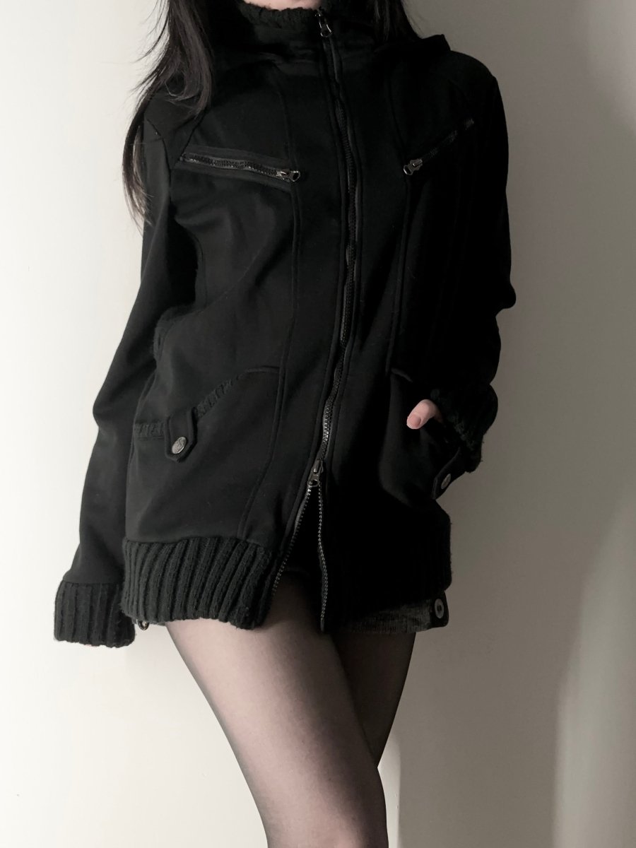 Vicci Double Zip Jacket - MIDNIGHT FAE