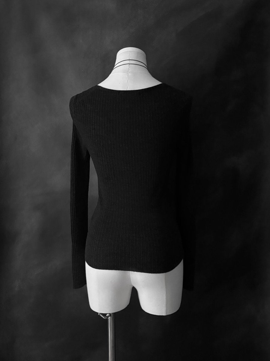 Vingtrois Knit Blouse - MIDNIGHT FAE