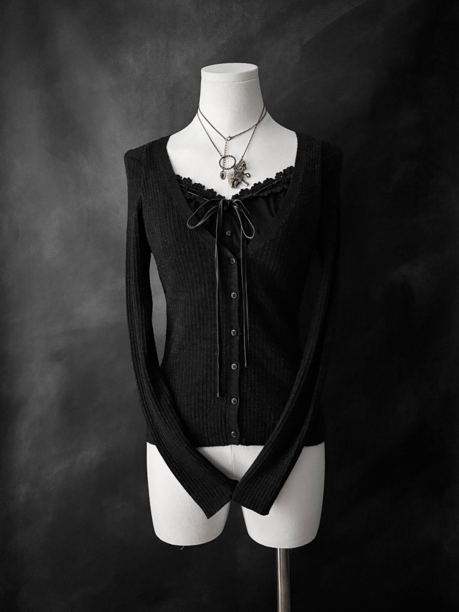Vingtrois Knit Blouse - MIDNIGHT FAE
