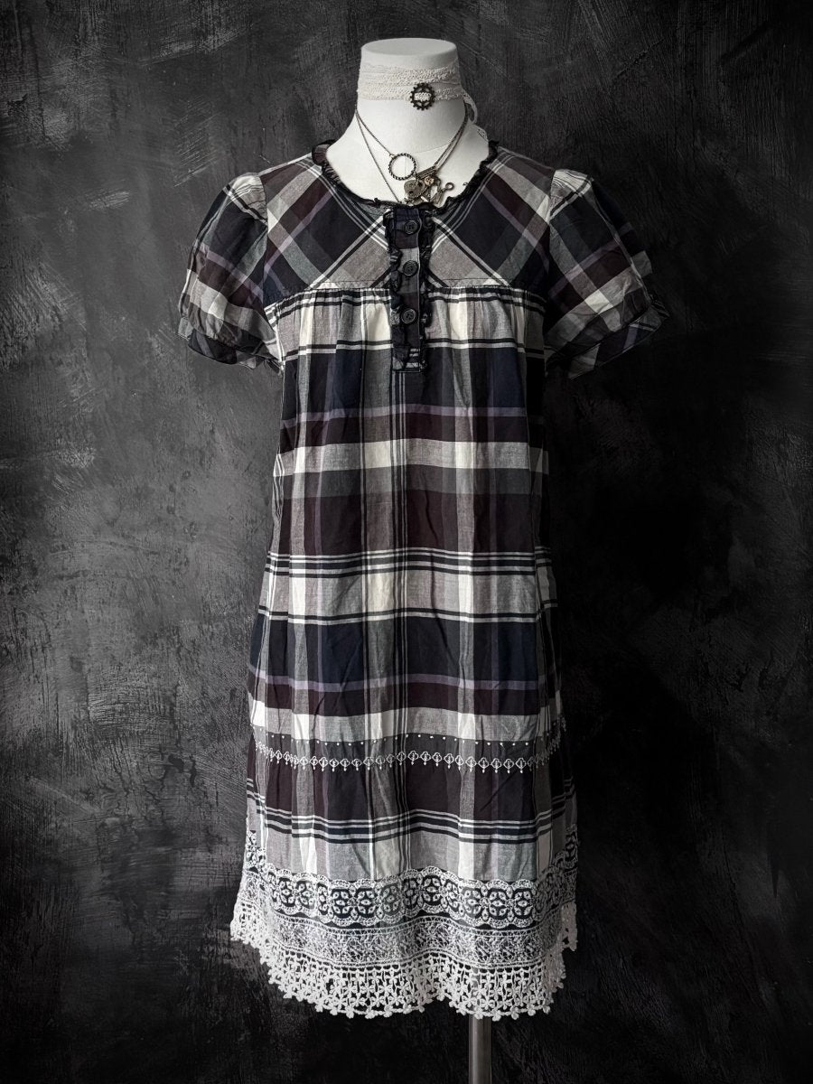 Violet Cotton Dress - MIDNIGHT FAE