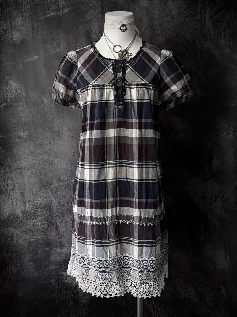 Violet Cotton Dress - MIDNIGHT FAE
