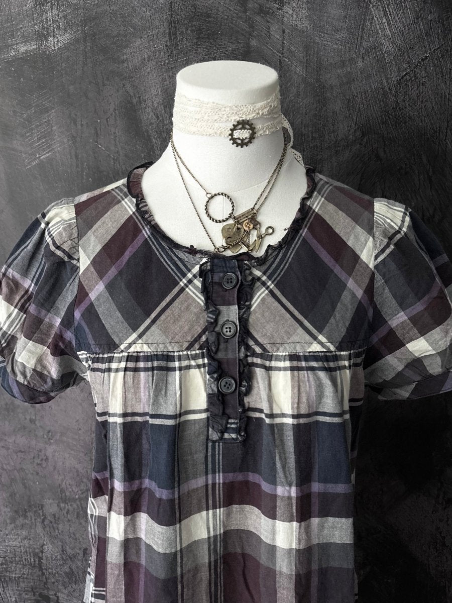 Violet Cotton Dress - MIDNIGHT FAE