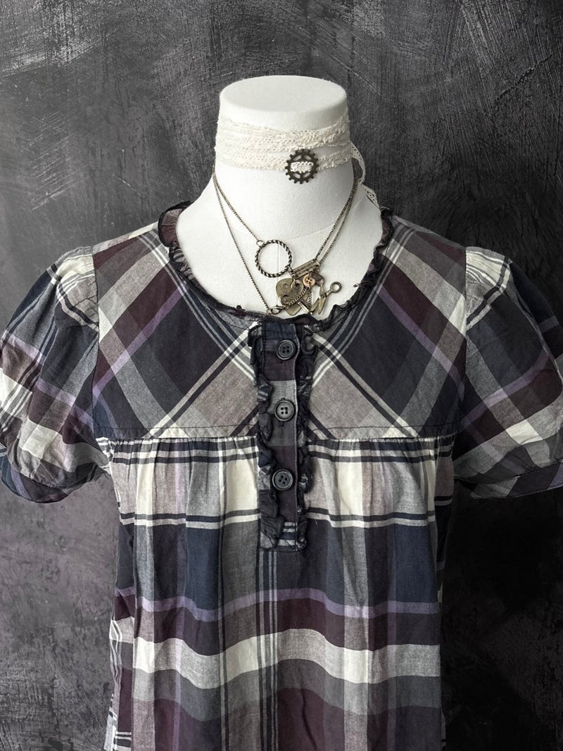 Violet Cotton Dress - MIDNIGHT FAE