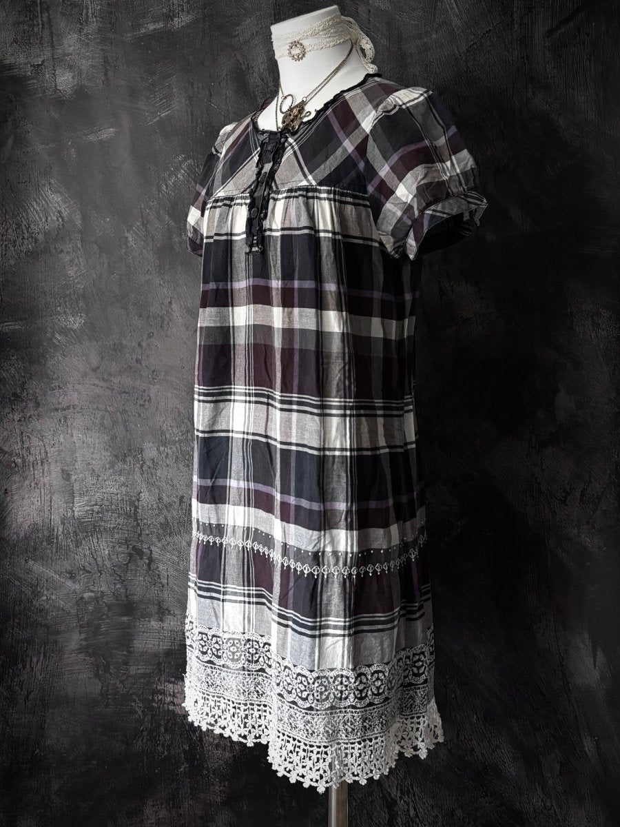 Violet Cotton Dress - MIDNIGHT FAE