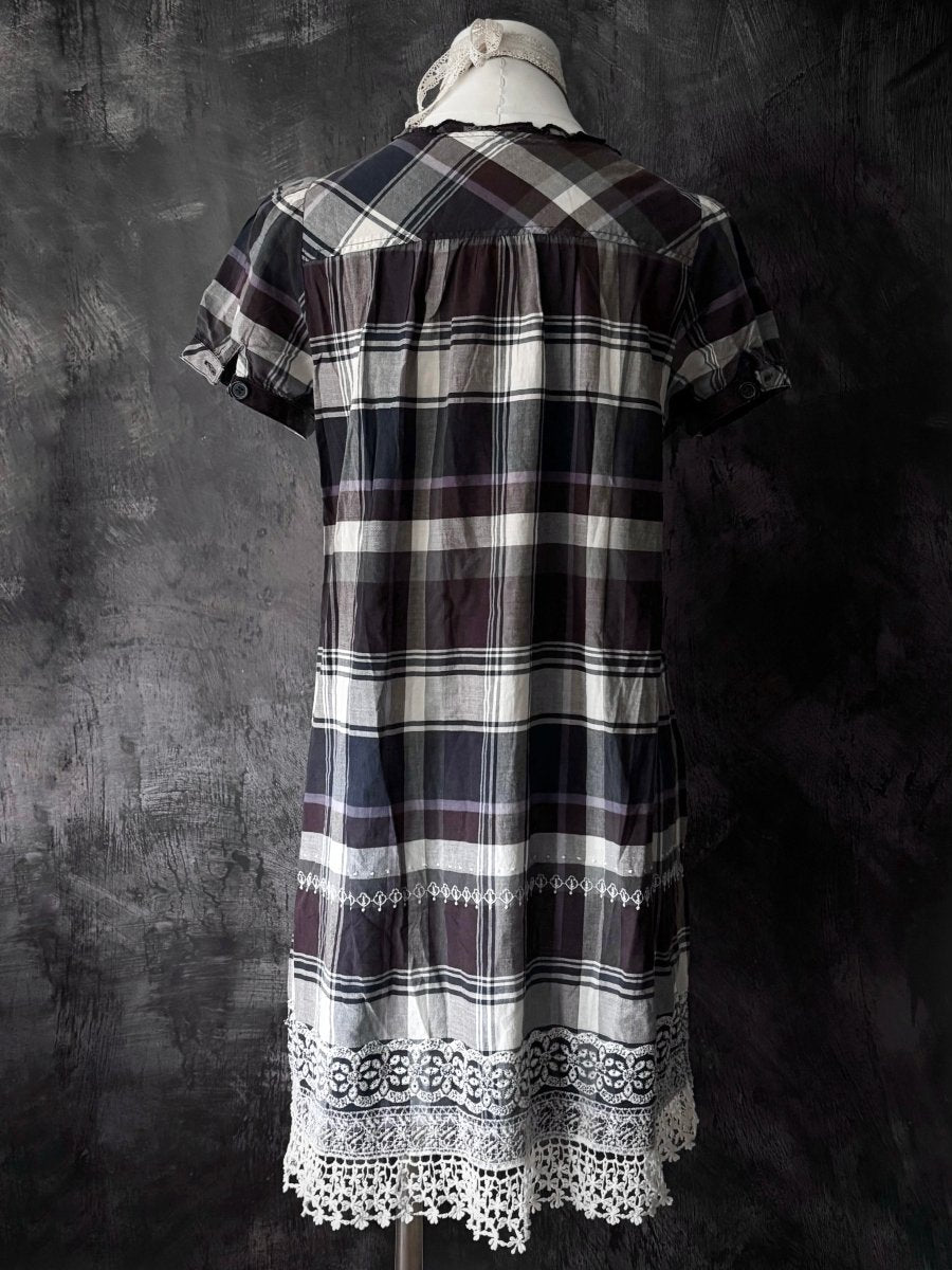 Violet Cotton Dress - MIDNIGHT FAE