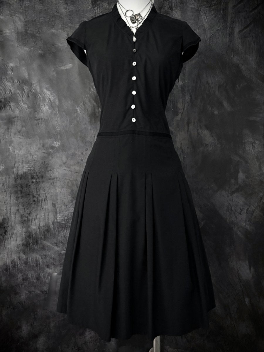 Voicemail Navy Dress - MIDNIGHT FAE