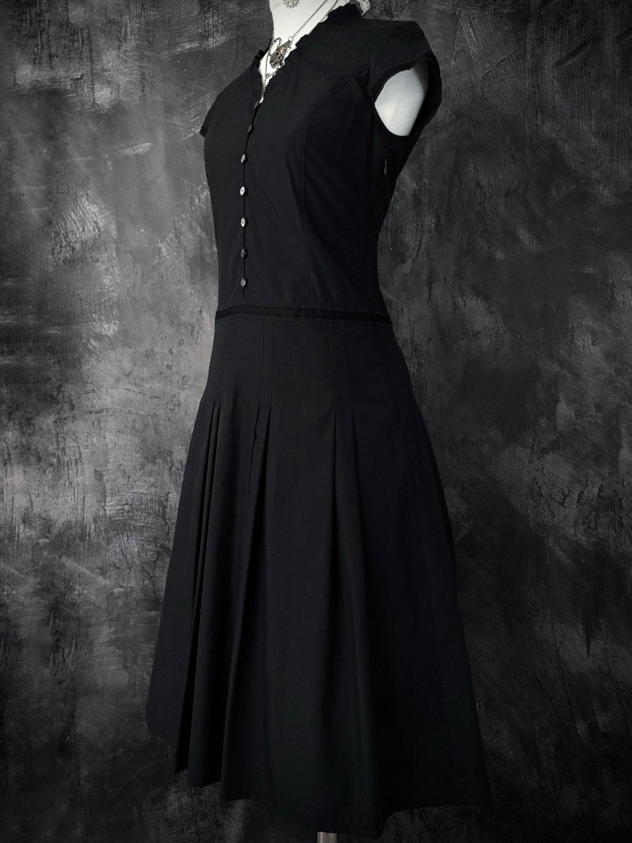 Voicemail Navy Dress - MIDNIGHT FAE