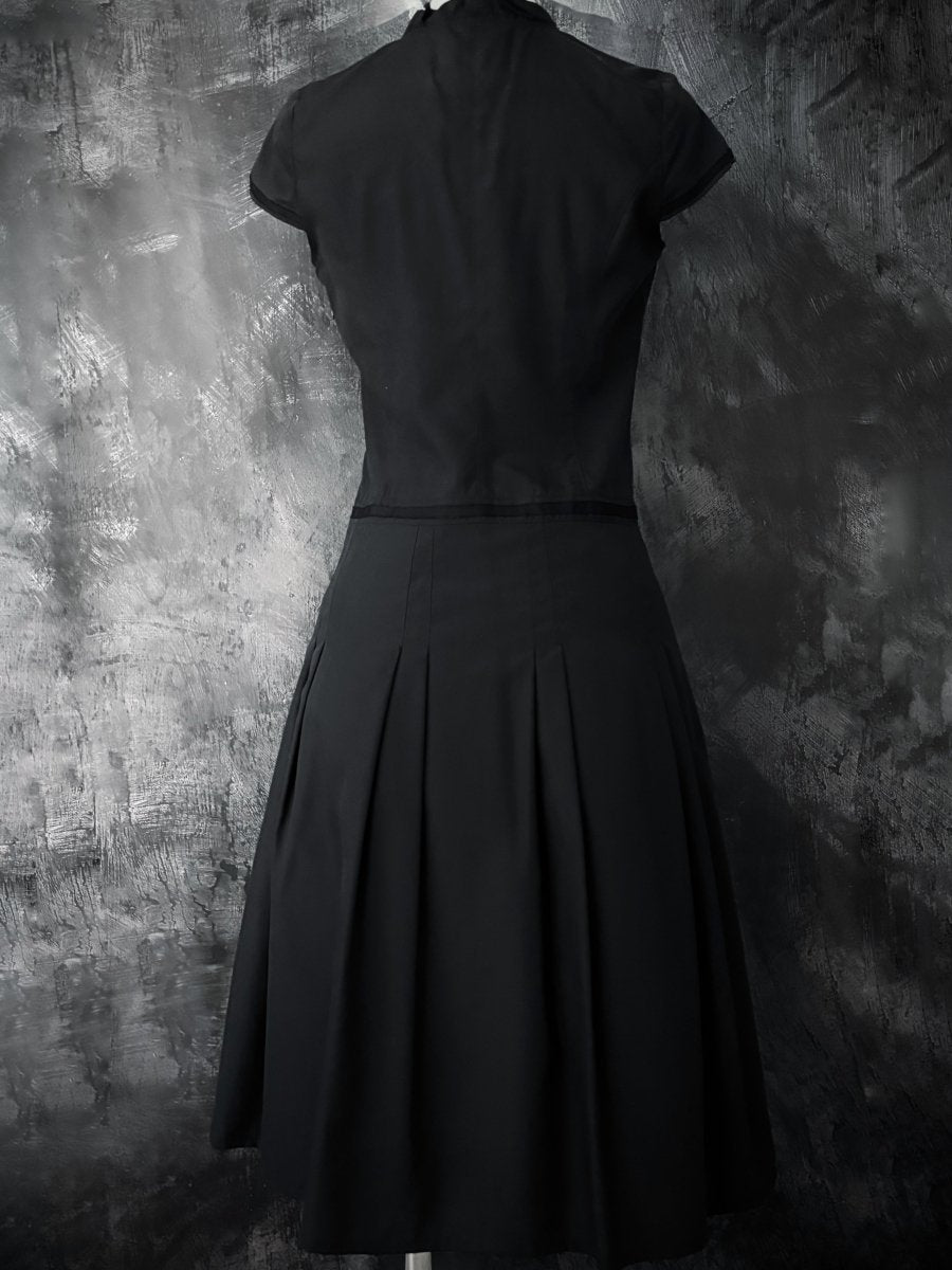Voicemail Navy Dress - MIDNIGHT FAE
