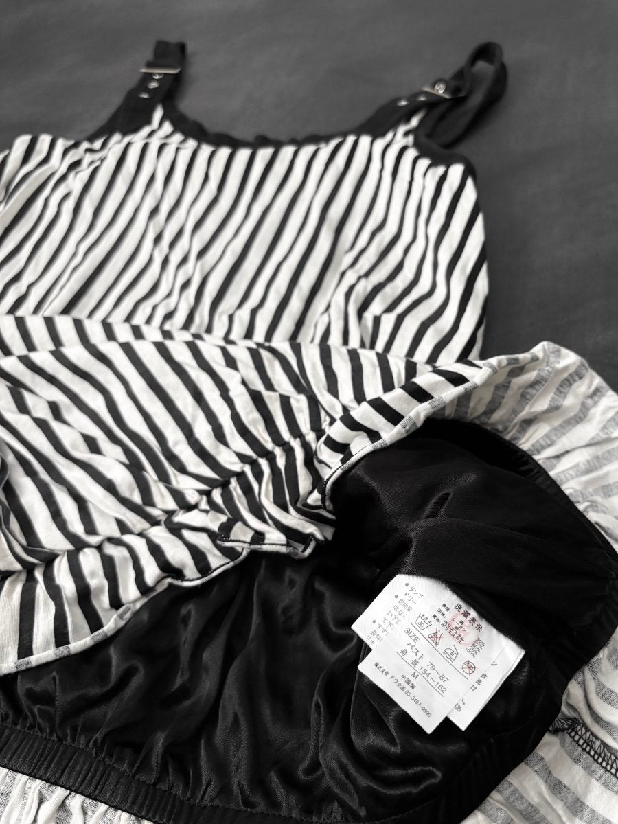 Volta Striped Dress - MIDNIGHT FAE