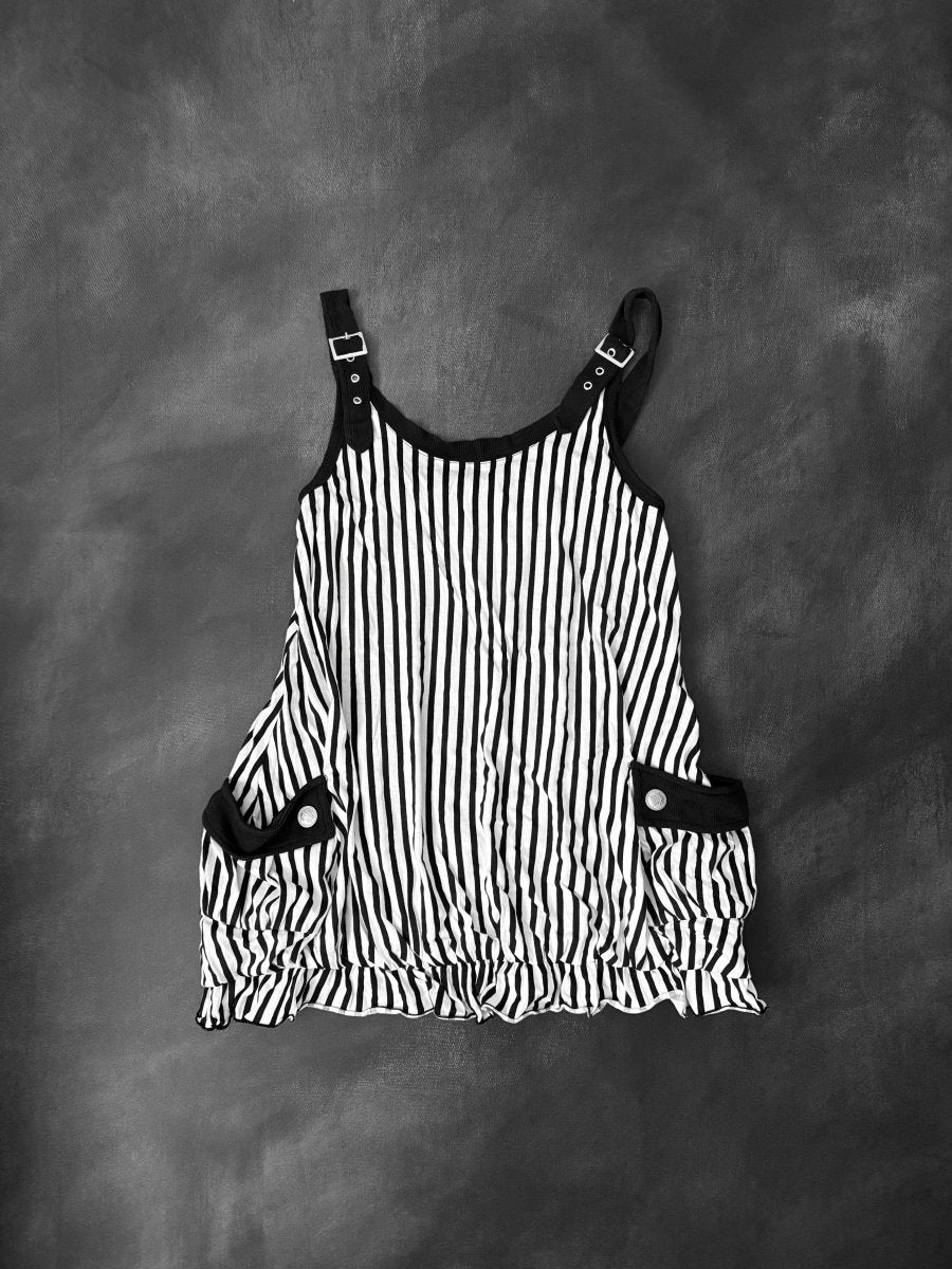 Volta Striped Dress - MIDNIGHT FAE