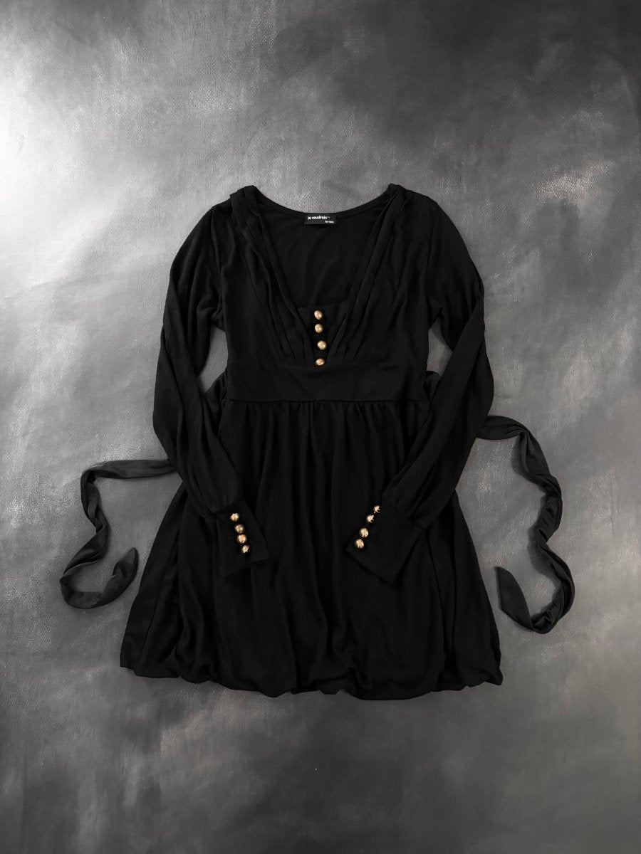 Voudrais Babydoll Dress - MIDNIGHT FAE