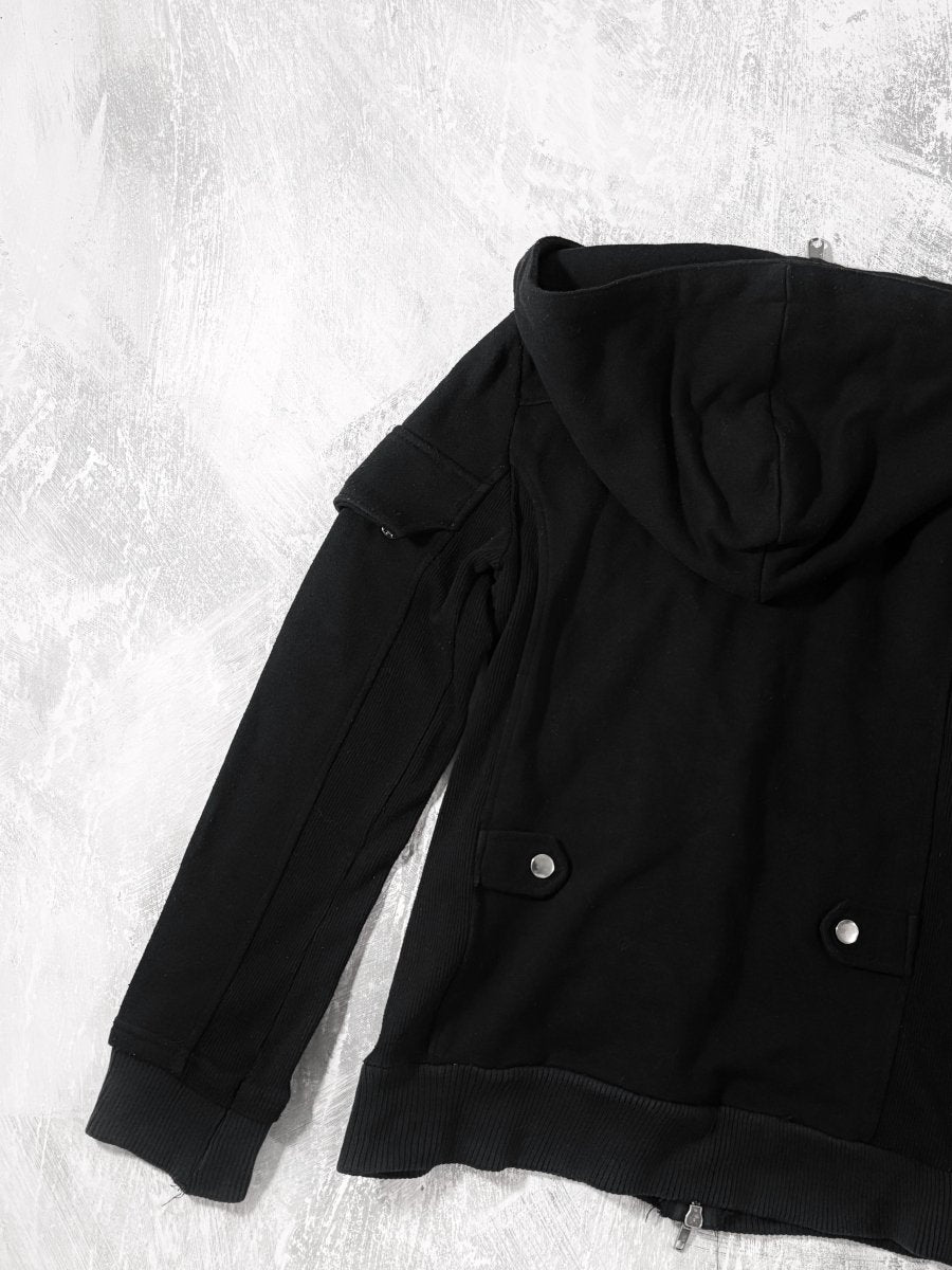 Voudrais Black Zip Jacket - MIDNIGHT FAE