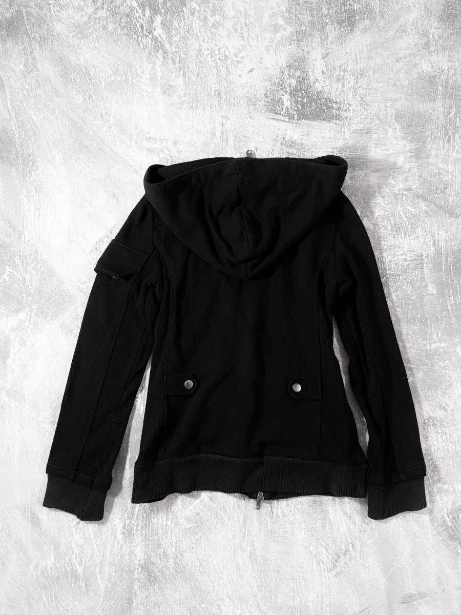 Voudrais Black Zip Jacket - MIDNIGHT FAE