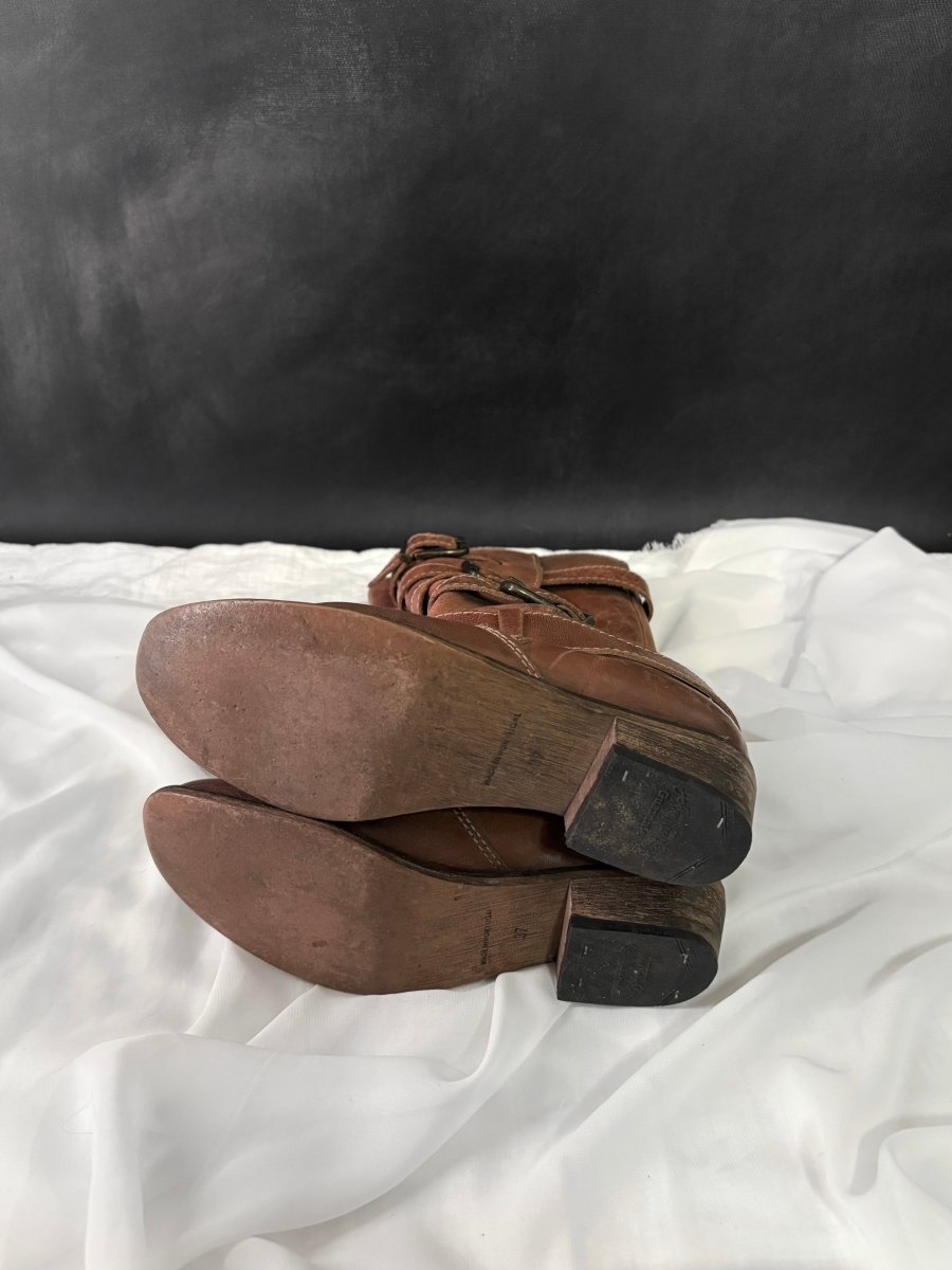 Wayfarer Buckle Boots - MIDNIGHT FAE