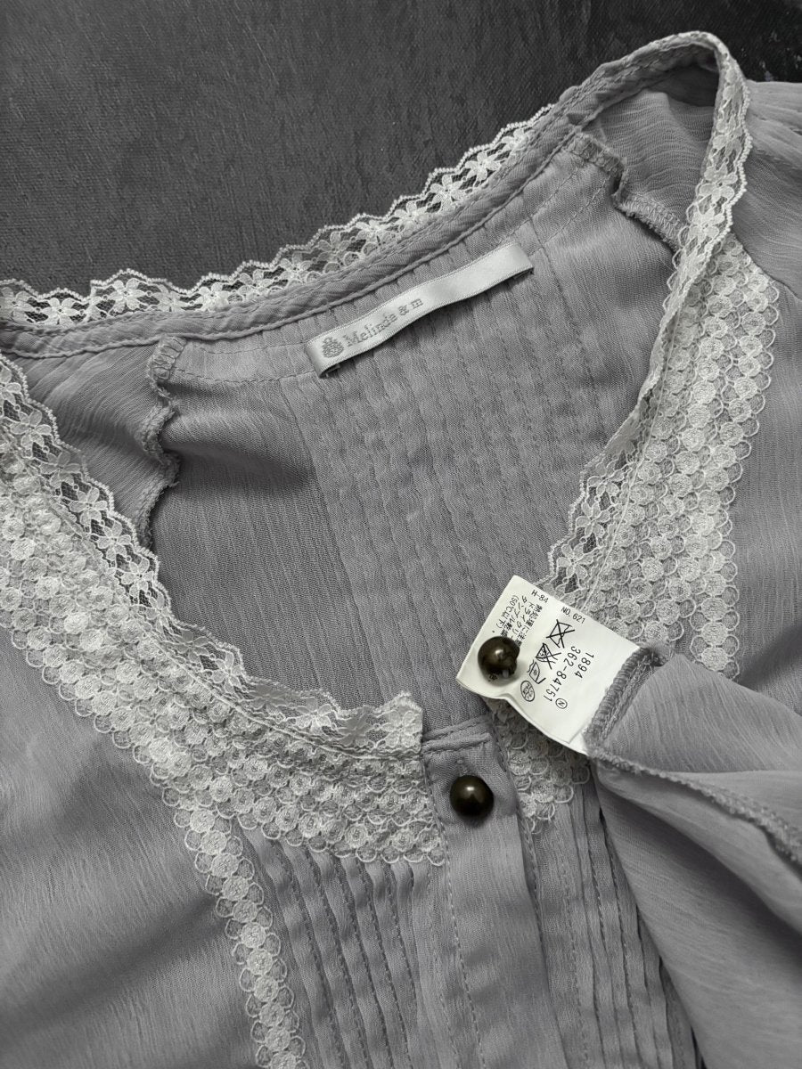 Willow Grey Blouse - MIDNIGHT FAE