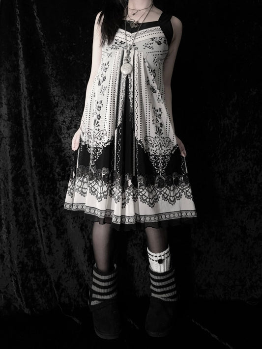 Wisteria Midi Dress - MIDNIGHT FAE