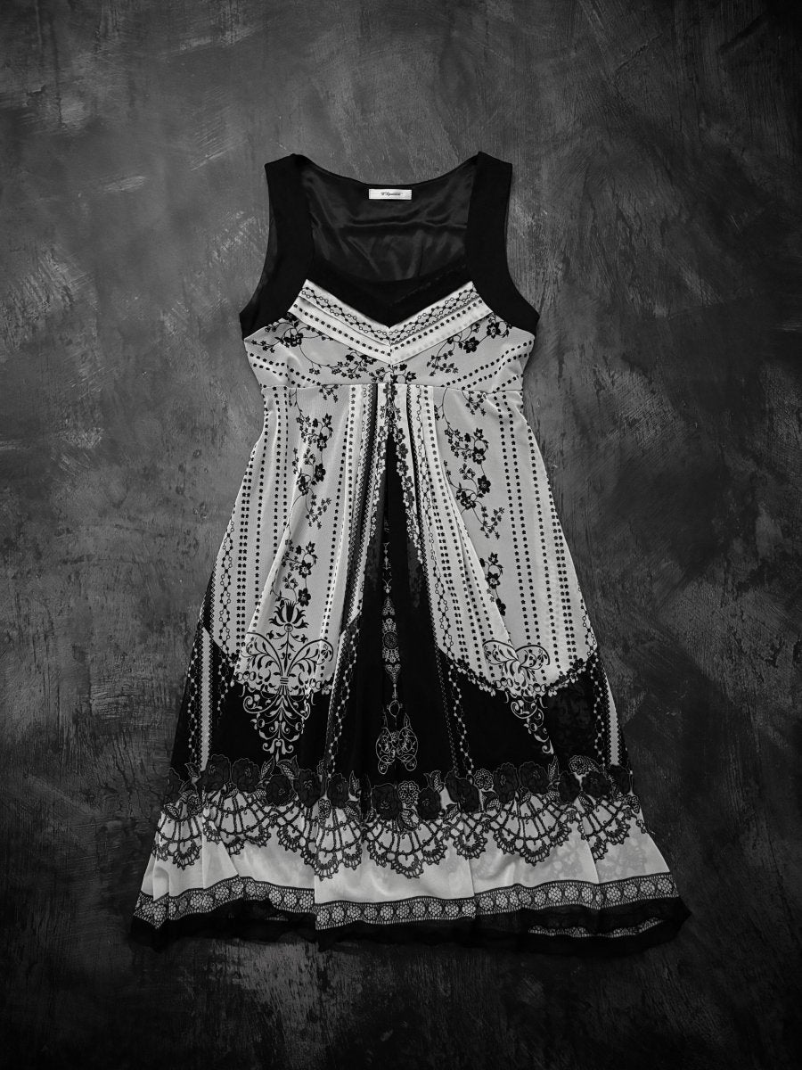 Wisteria Midi Dress - MIDNIGHT FAE