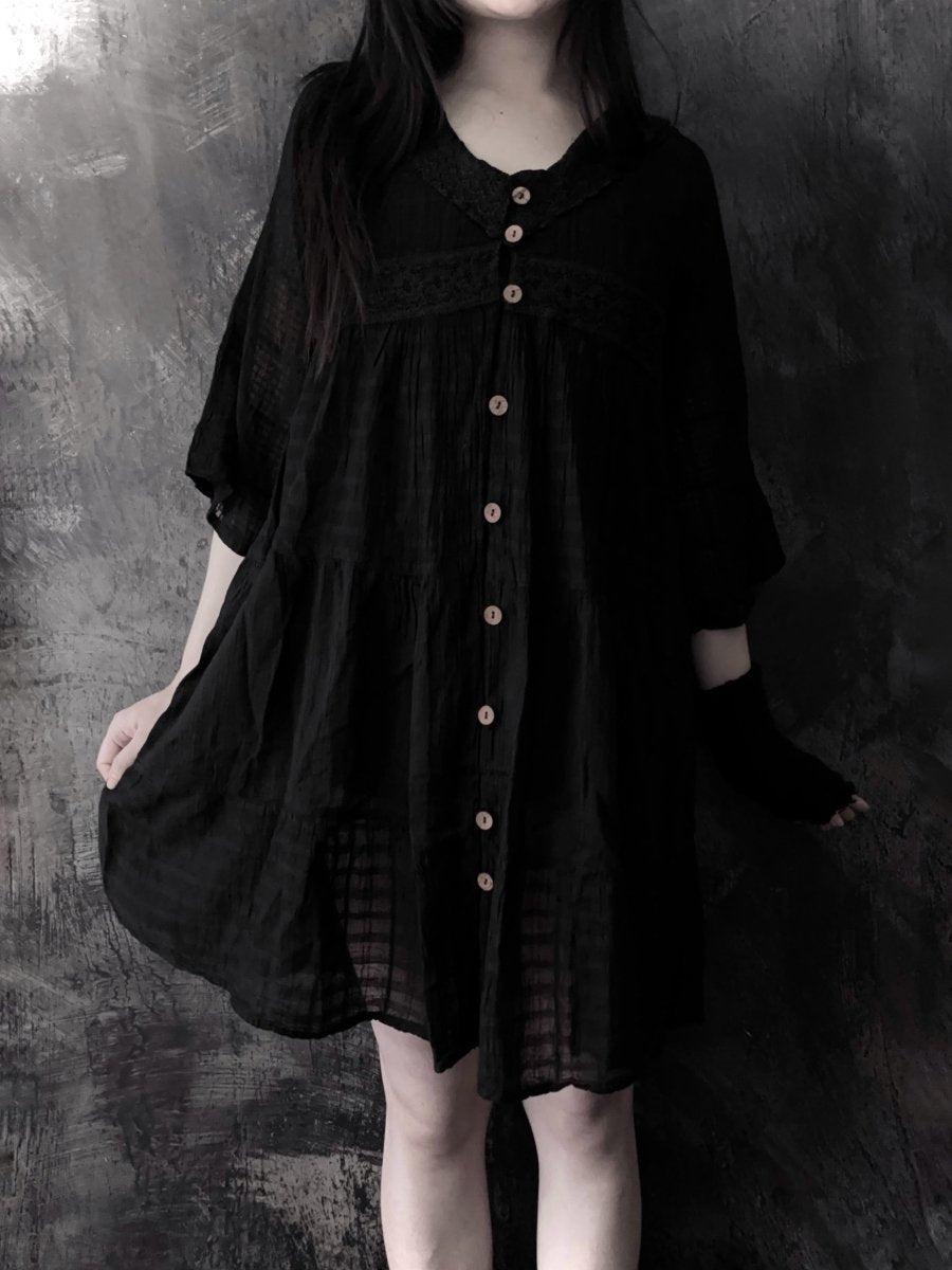 Wraith Cotton Dress (BNWT) - MIDNIGHT FAE