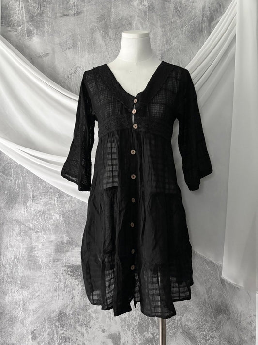 Wraith Cotton Dress (BNWT) - MIDNIGHT FAE