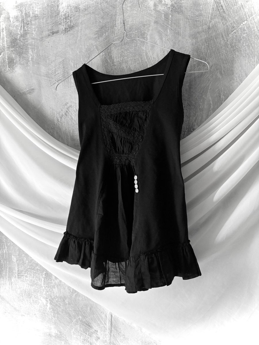 Wren Cotton Top - MIDNIGHT FAE