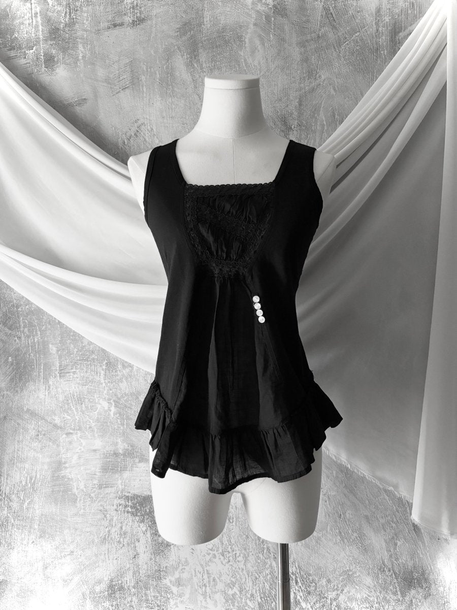 Wren Cotton Top - MIDNIGHT FAE